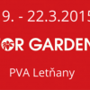 Pozvánka na veletrh FOR GARDEN, 19.-22.3.2015